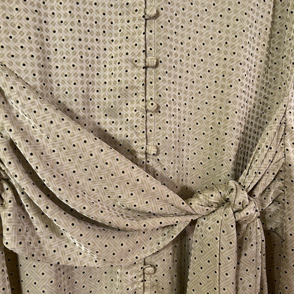 Polka Dot Satin Dress - Picture 7 of 8